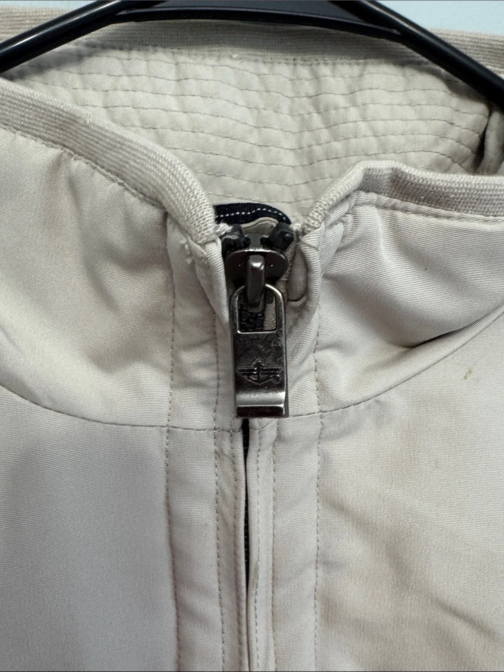Dockers Men's Light Beige Zip Jacket